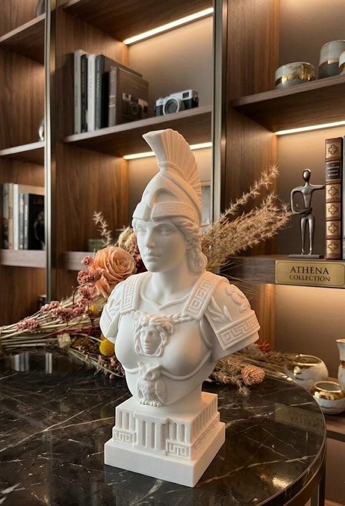 Athena Bust Statue Greek Goddess