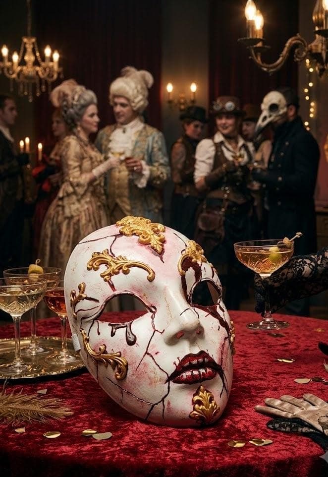 Hand Painted Halloween Mask