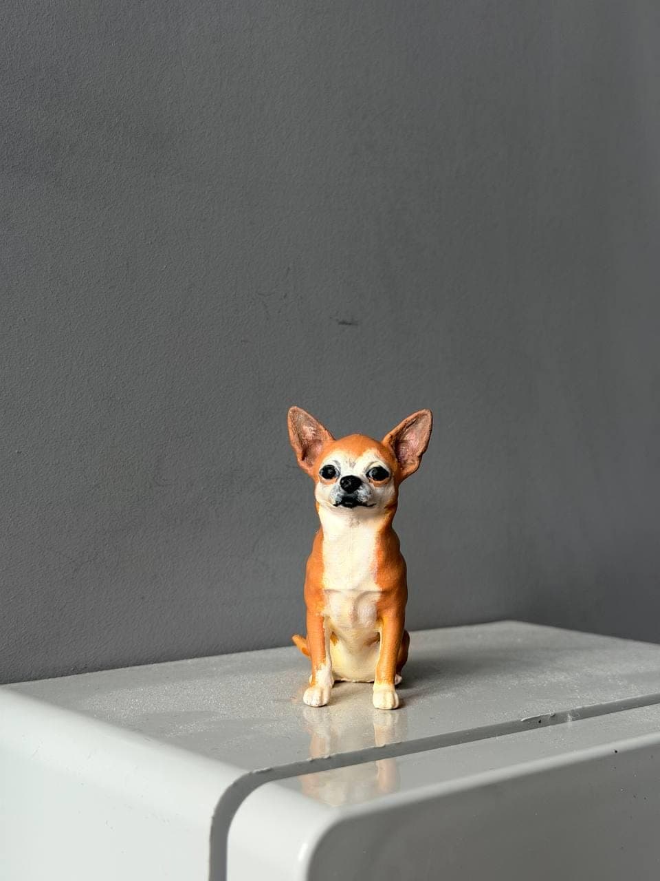 Custom Pet Art  - 3D Printed & Hand-Painted Dog/Cat Statue - Cat Memorial Gift