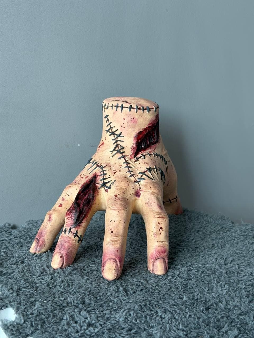Realistic Stitched Monster Hand Figurine