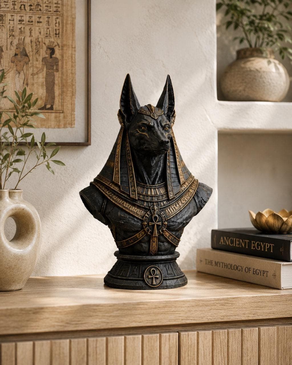 Anubis Bust Statue