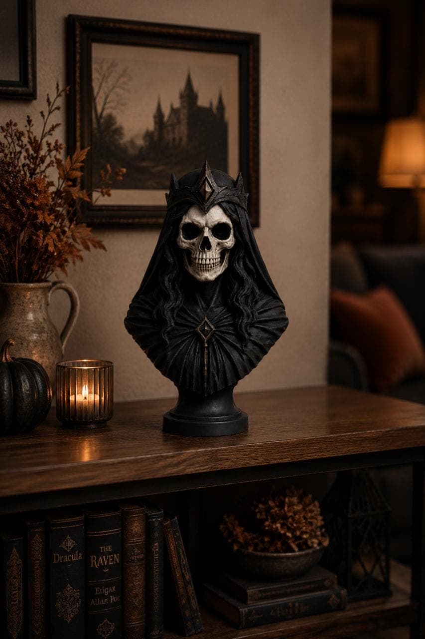 Gothic Skeleton Queen Bust